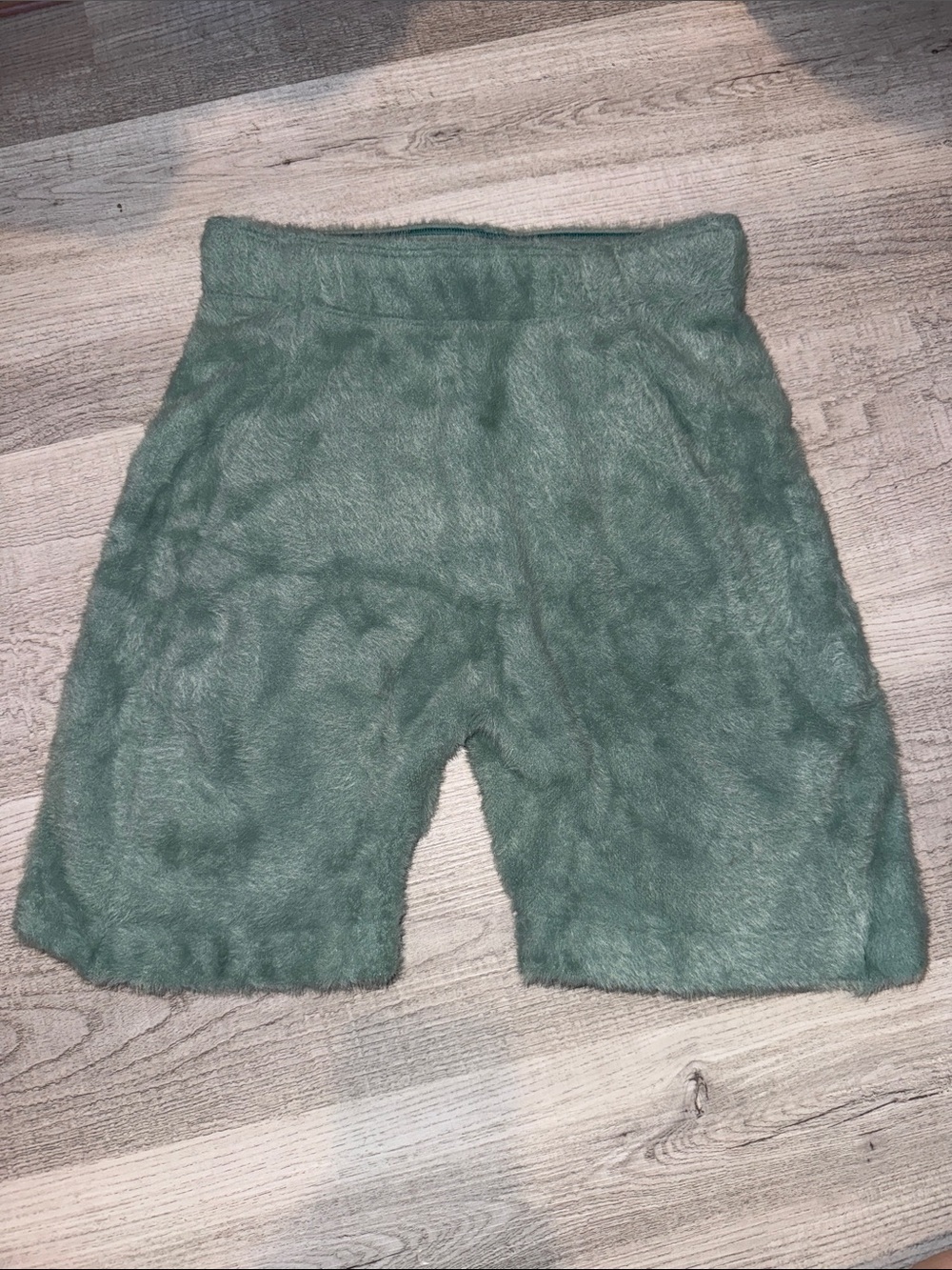 Whitney Eyelash Knit Shorts in Leaf Green